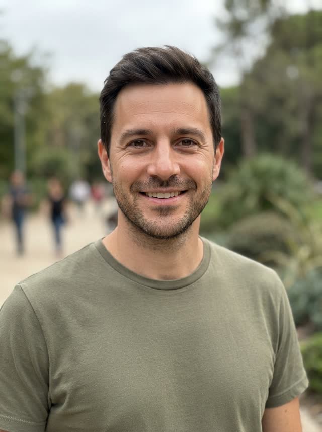 Input photo 2: AI-generated portrait of a fictional man